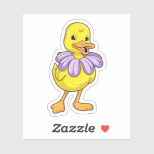 Sticker Duck with Daisy