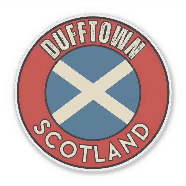 Sticker Dufftown, Écosse (Devant)