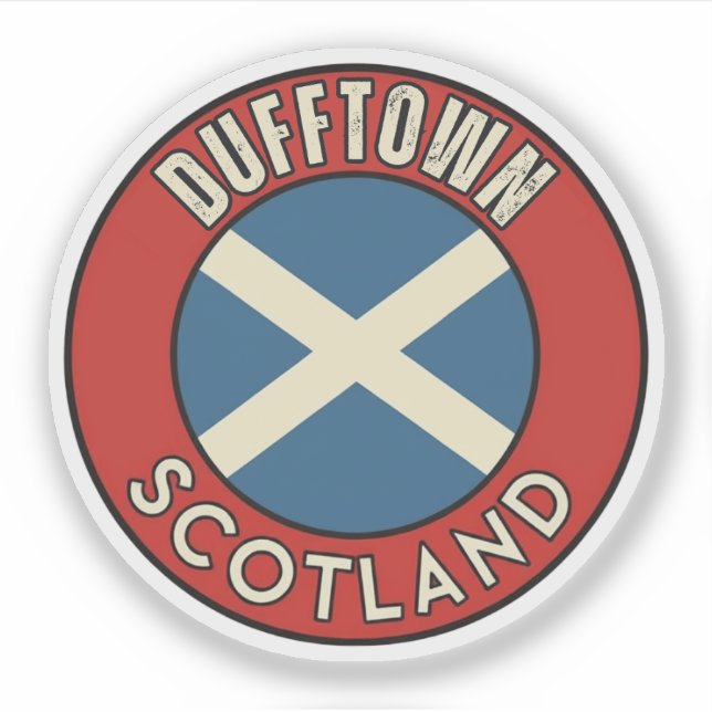 Sticker Dufftown, Écosse (Devant)