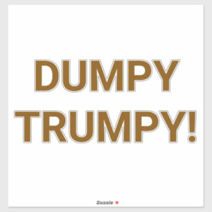 Sticker DUMPY TRUMPY Hankamer Artjunkhaus Comic Splash-Art