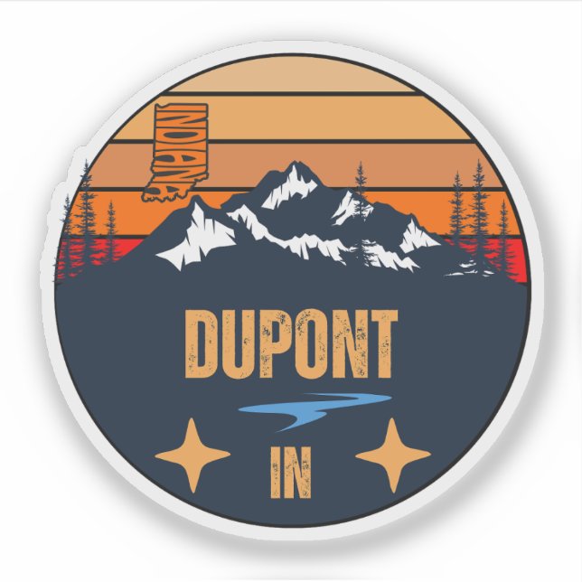Sticker Dupont, Indiana (Devant)