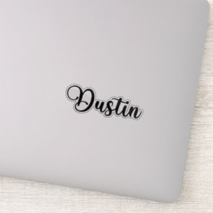 Sticker Dustin Nom - Calligraphie manuscrite