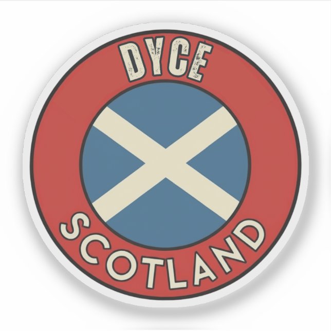 Sticker Dyce, Écosse (Devant)