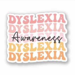 Sticker Dyslexie Sensibilisation Dyslexie Soutien Dyslexie
