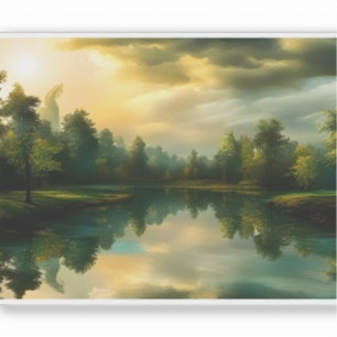 Sticker E.J. Gold Rustic Beauté dévoilée Vinyl amovible