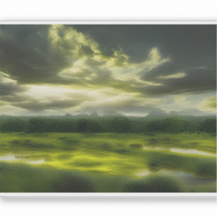 Sticker E.J. Gold Serenade of a Rural Landscape Vinyl