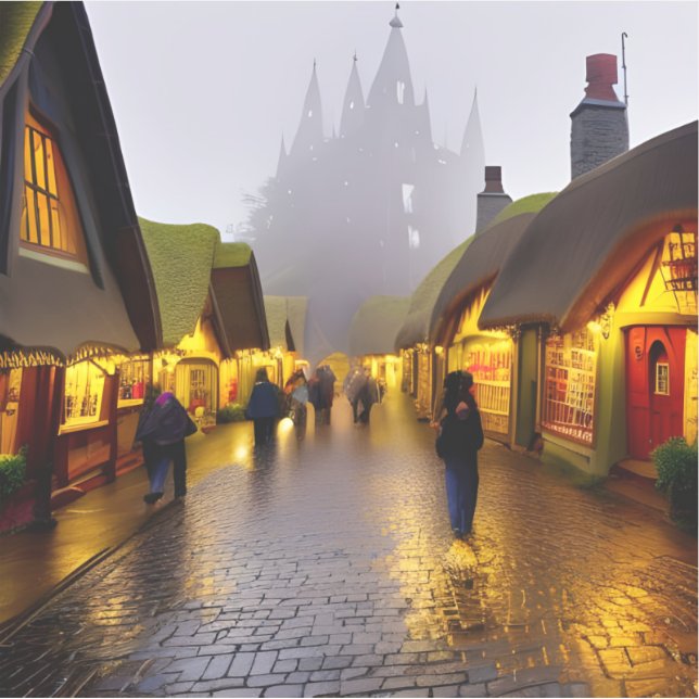 Sticker E.J. Gold Shoppers sur un Foggy Night Vinyl (Devant)