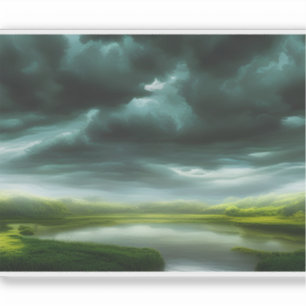 Sticker E.J. Gold Une maquette de la toile de la nature Vi