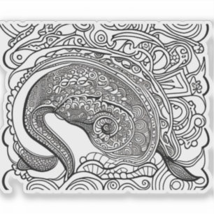 Sticker E.J. Peacock or Vinyl amovible