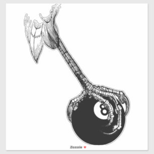 Sticker Eagles Claw 8 balles Pool Billard Jeu Art