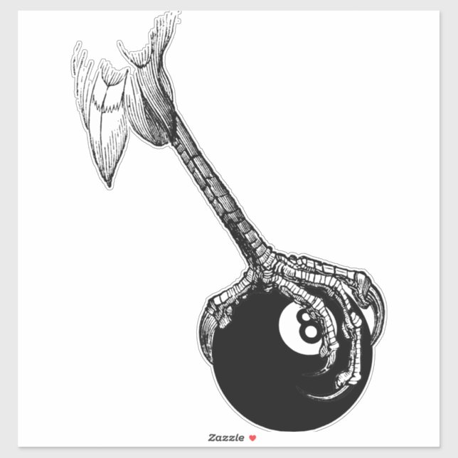Sticker Eagles Claw 8 balles Pool Billard Jeu Art (Feuille)