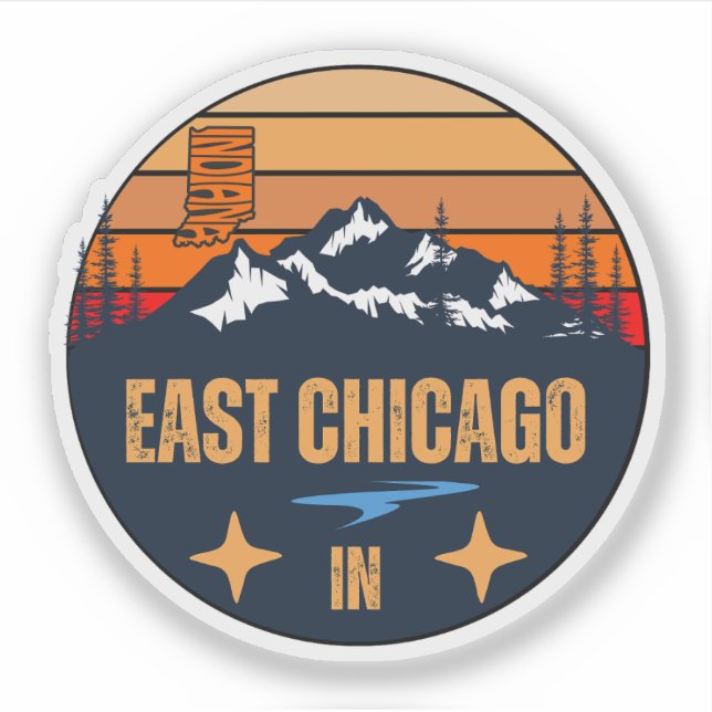 Sticker East Chicago, Indiana (Devant)