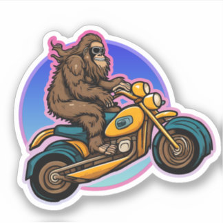 Sticker Easy Rider Motorcycle Daddy Sasquatch