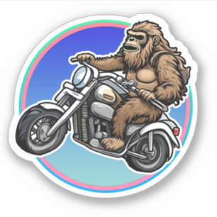 Sticker Easy Rider Motorcycle Daddy Sasquatch