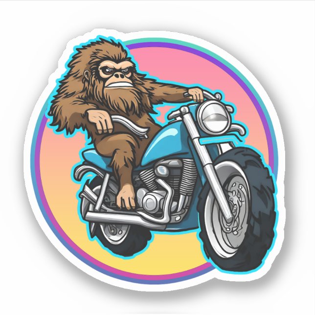 Sticker Easy Rider Motorcycle Daddy Sasquatch (Devant)