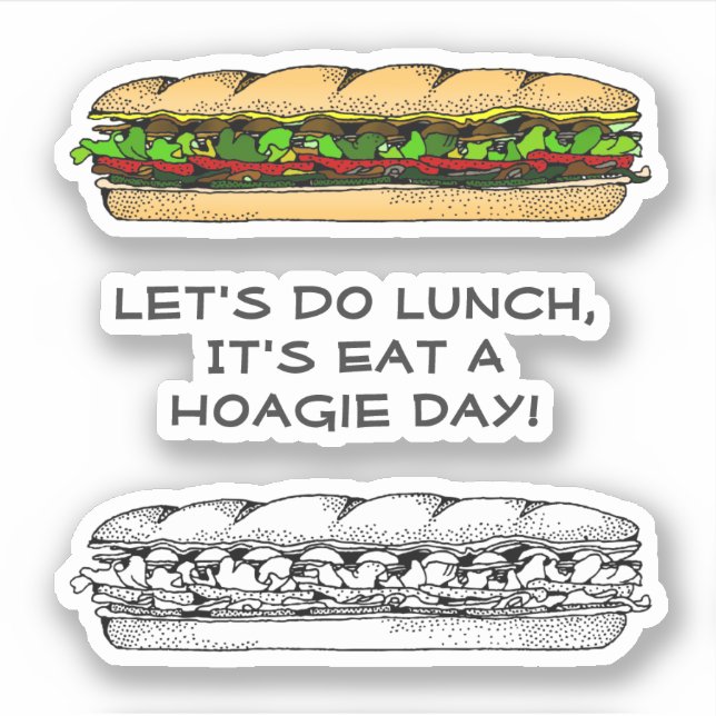 Sticker Eat a Hoagie Day (Devant)