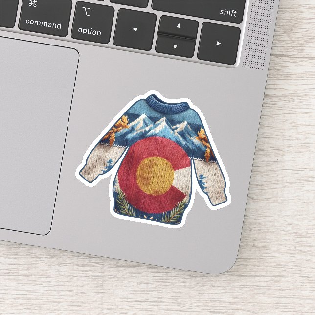 Sticker Écharpe du drapeau du Colorado (Détail)