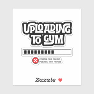 Sticker Échec du téléchargement vers la salle de sport Hum