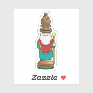 Sticker Échecs Évêque Échecs