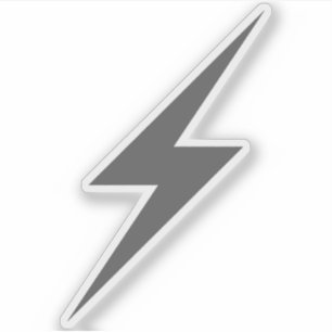 Sticker Éclair gris de puissance