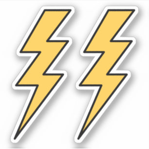 Sticker Éclair jaune