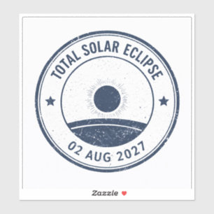 Sticker Éclipse solaire du 2 août 2027