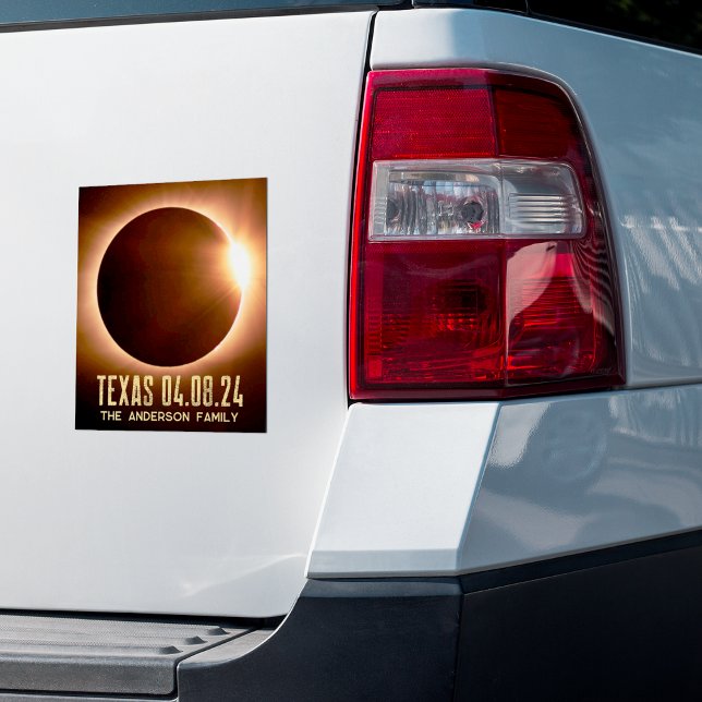 Sticker Éclipse totale Texas 2024 Personnalisé (Créateur téléchargé)