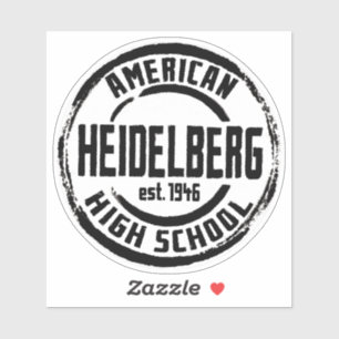 Sticker École secondaire américaine de Heidelberg Autocoll