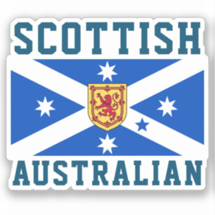 Sticker Écossais Australien (drapeau du patrimoine)