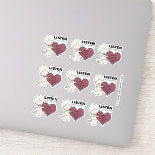 Sticker Écoutez votre coeur