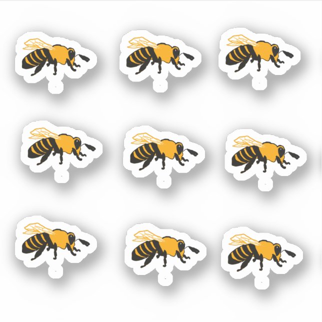 Sticker Écran d'abeilles de miel (Devant)