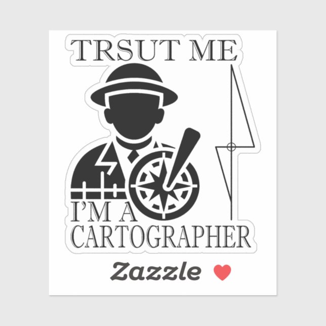 Sticker Écran géospatial/Surveyeur (Feuille)