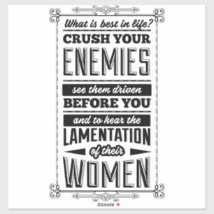 Sticker Écrasez vos ennemis