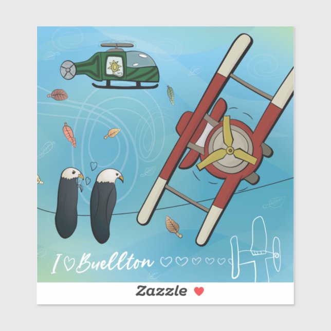 Sticker - Écrit dans le ciel (Feuille)