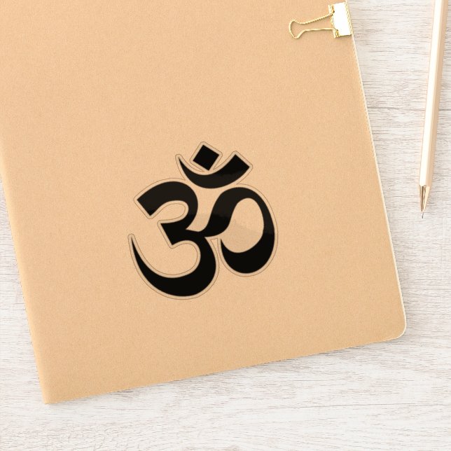 Sticker Écriture de symbole Om en script Sanskrit (Carnet)