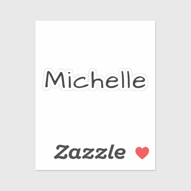 Sticker Écriture manuscrite unique et professionnelle au q (Feuille)