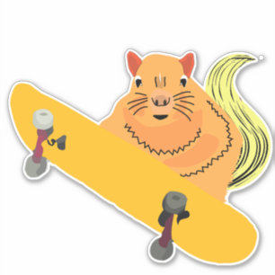 Sticker Écureuil coquin #125