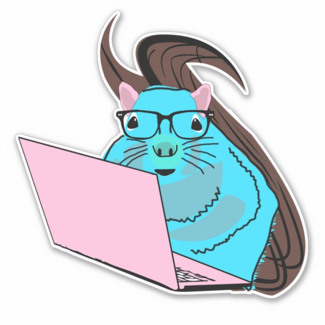 Sticker Écureuil coquin #137 (Devant)