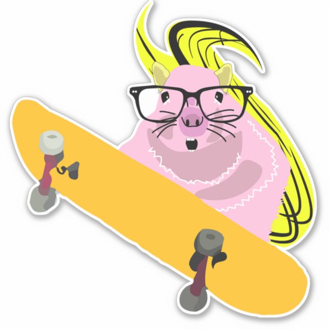 Sticker Écureuil coquin #147 (Devant)