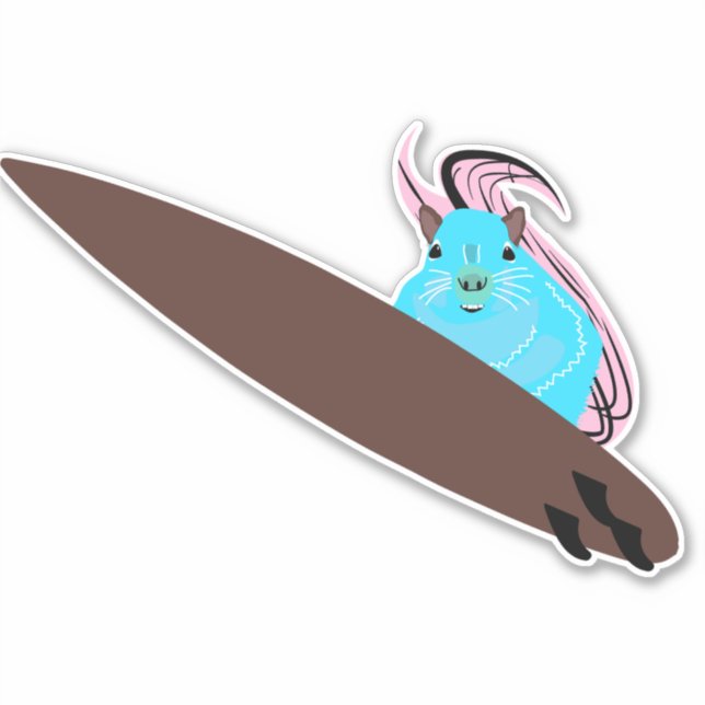 Sticker Écureuil coquin #160 (Devant)