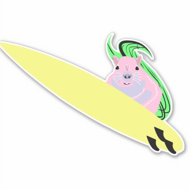 Sticker Écureuil coquin #173 (Devant)