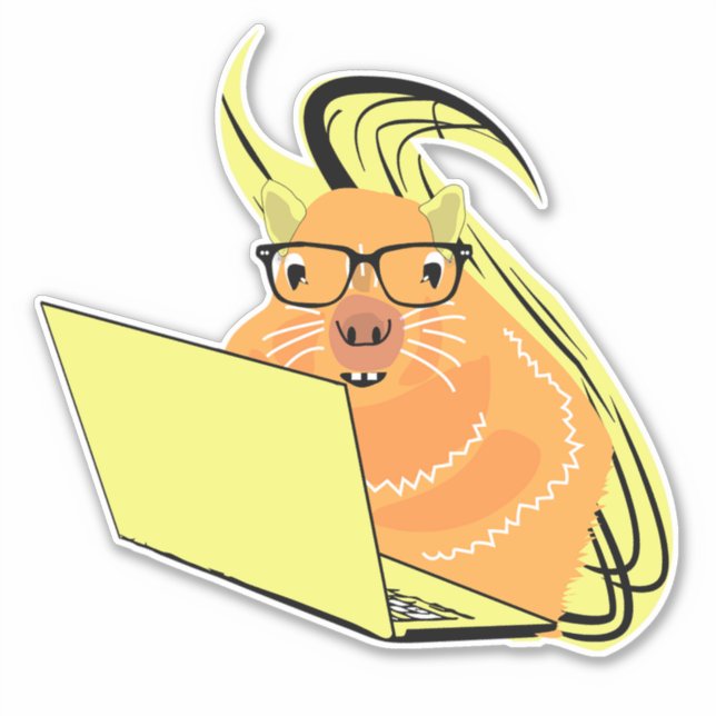Sticker Écureuil coquin #176 (Devant)