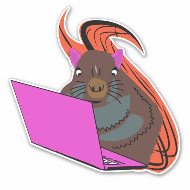 Sticker Écureuil coquin #181 (Devant)