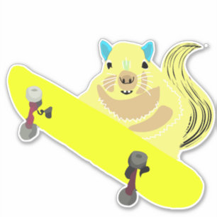 Sticker Écureuil coquin #186