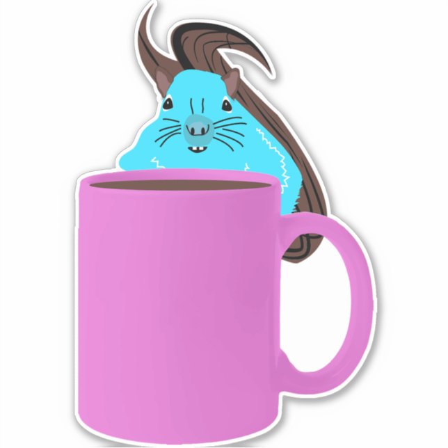 Sticker Écureuil coquin #248 (Devant)