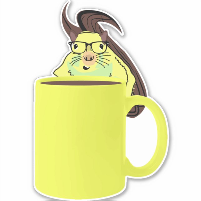 Sticker Écureuil coquin #250 (Devant)