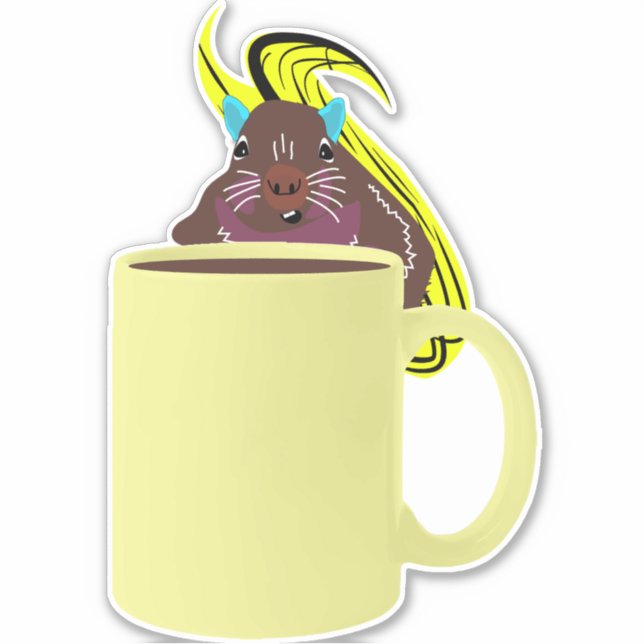 Sticker Écureuil coquin #251 (Devant)