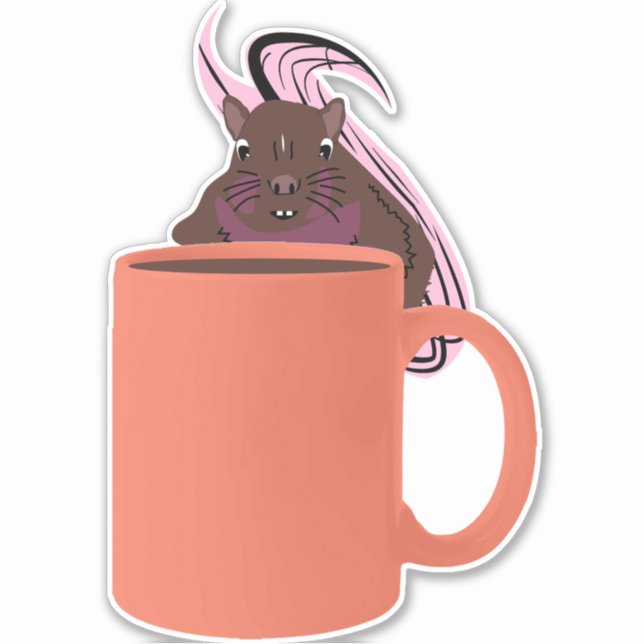 Sticker Écureuil coquin #259 (Devant)