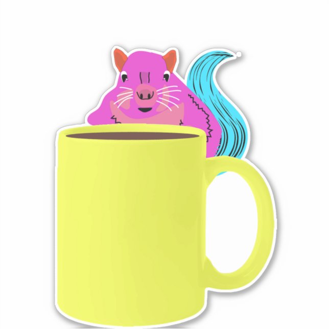 Sticker Écureuil coquin #279 (Devant)