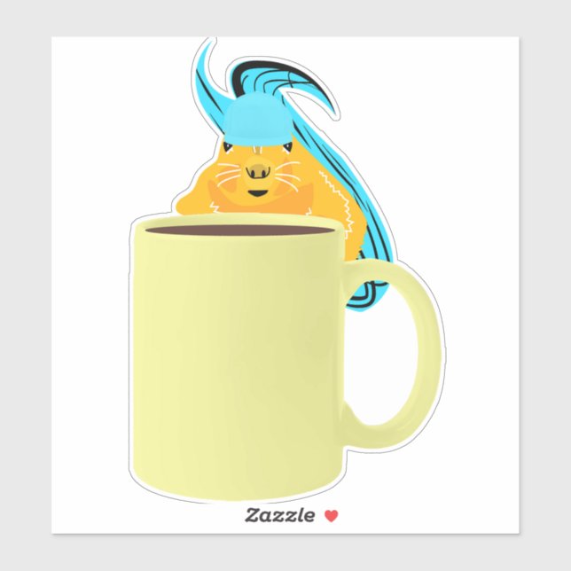 Sticker Écureuil coquin #316 (Feuille)